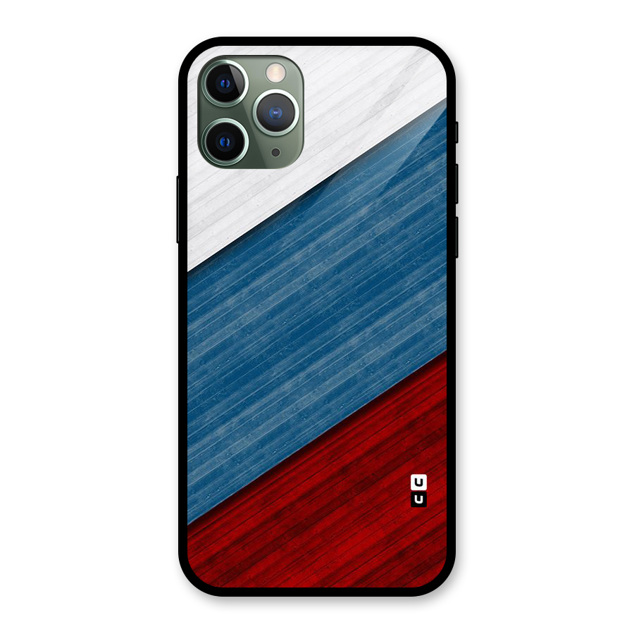 Slant Beautiful Stripe Glass Back Case for iPhone 11 Pro