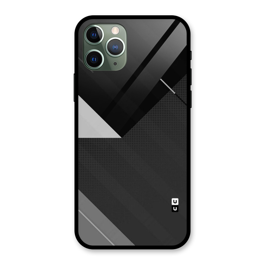 Slant Grey Glass Back Case for iPhone 11 Pro