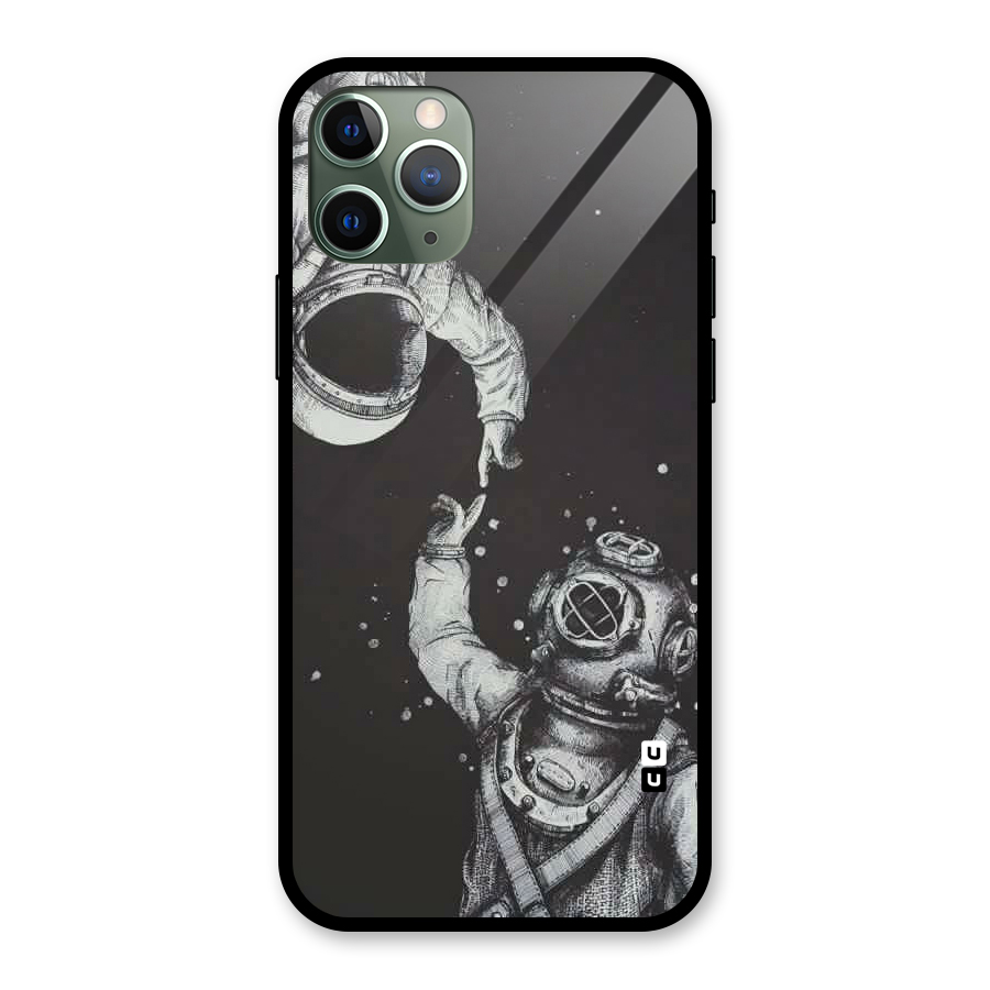 Space Meeting Glass Back Case for iPhone 11 Pro