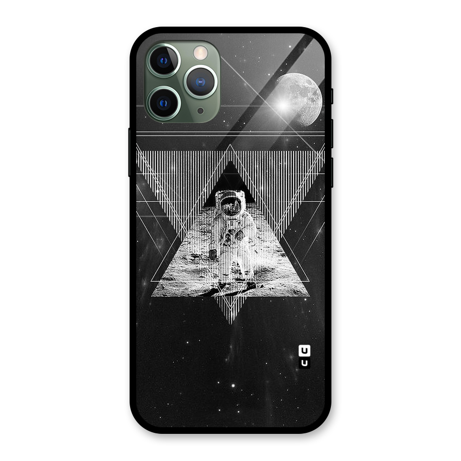 Space Triangle Abstract Glass Back Case for iPhone 11 Pro