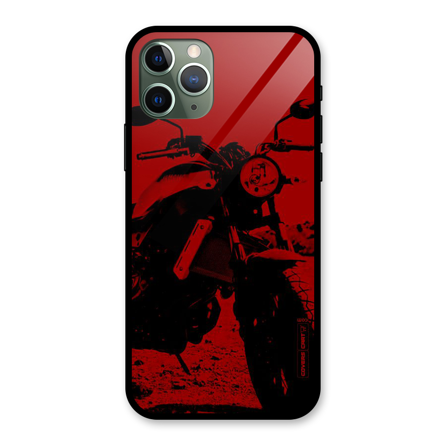 Stylish Ride Red Glass Back Case for iPhone 11 Pro