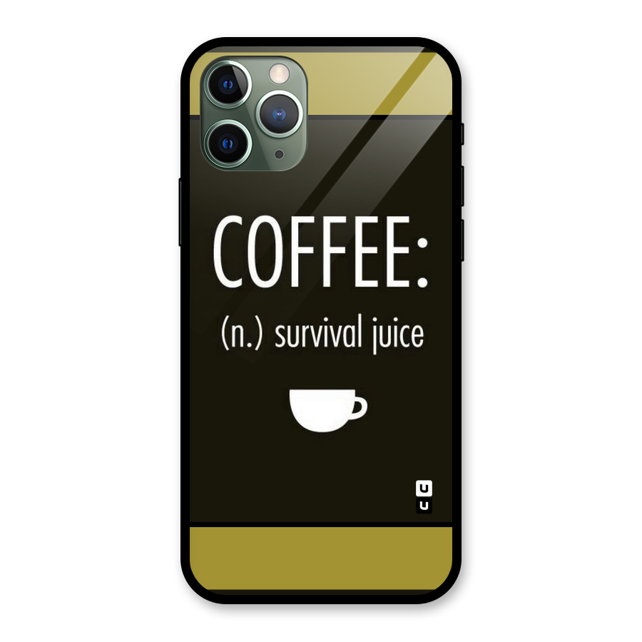 Survival Juice Glass Back Case for iPhone 11 Pro
