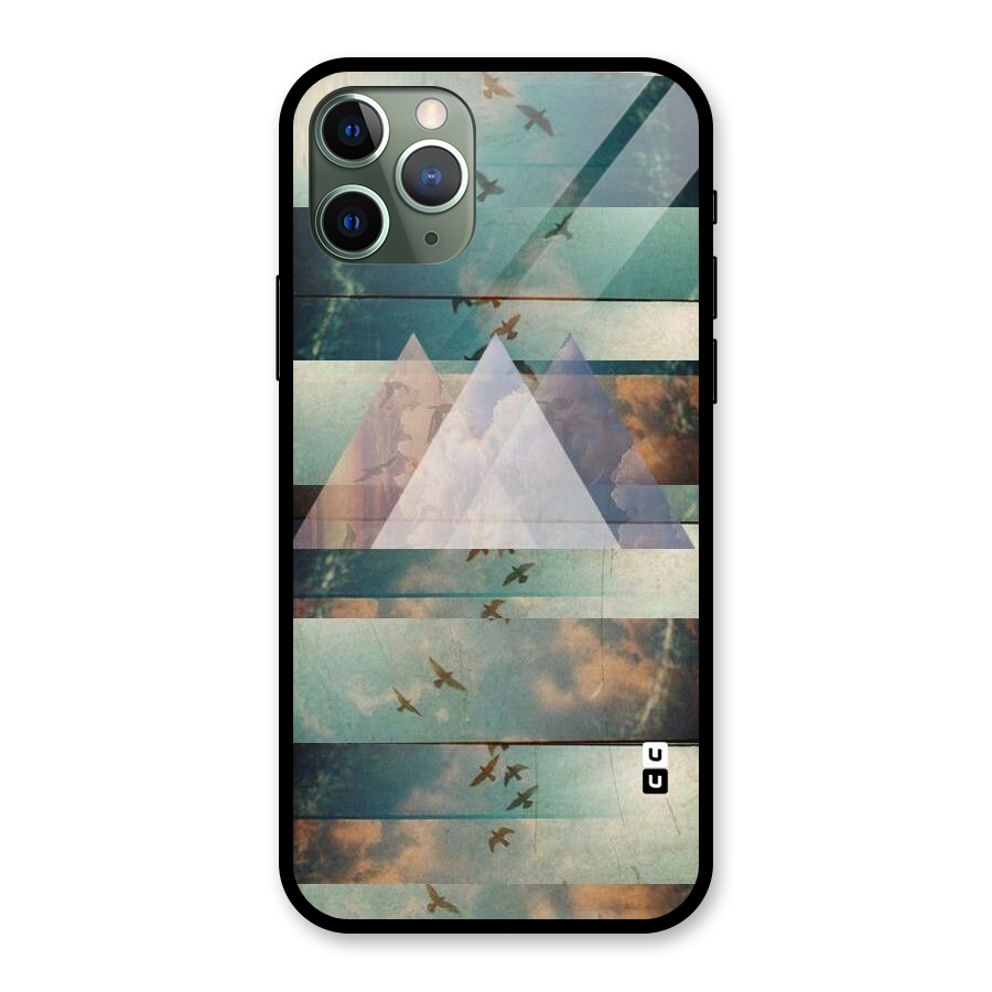 Three Triangles Glass Back Case for iPhone 11 Pro