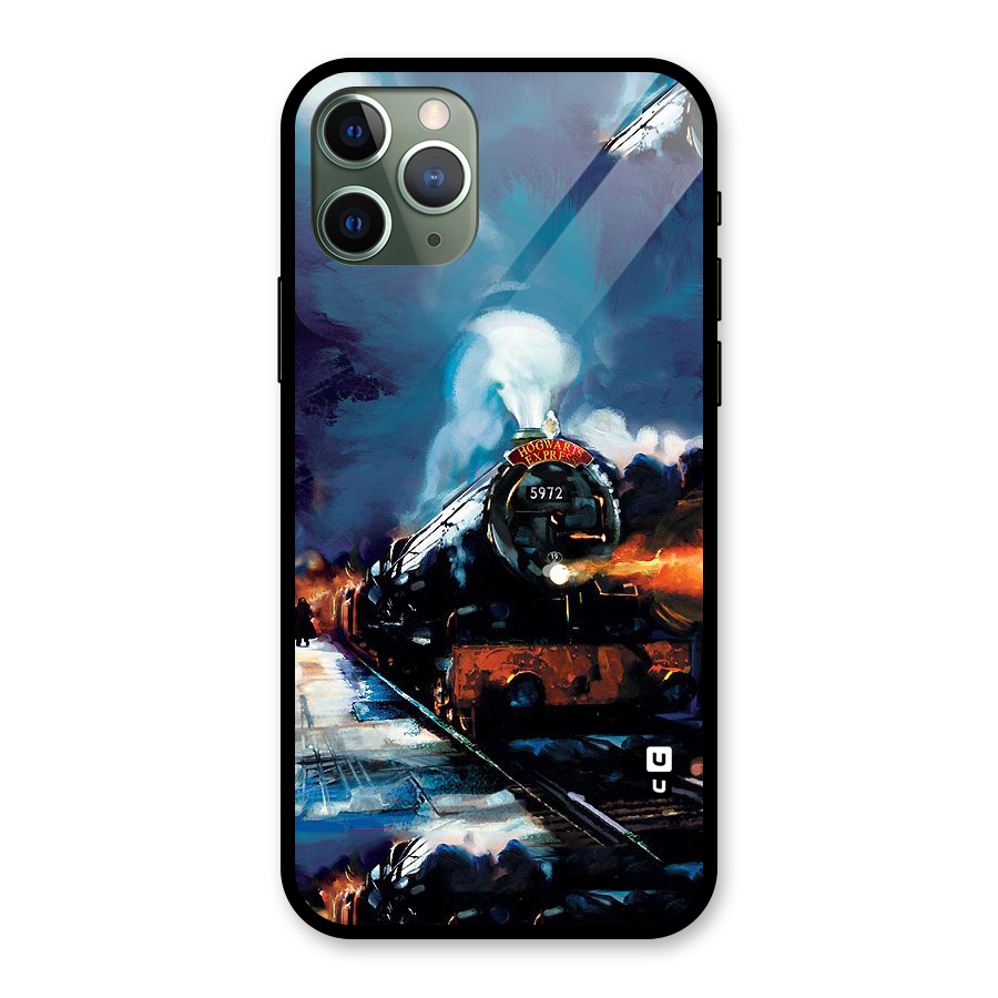 Train Art Glass Back Case for iPhone 11 Pro