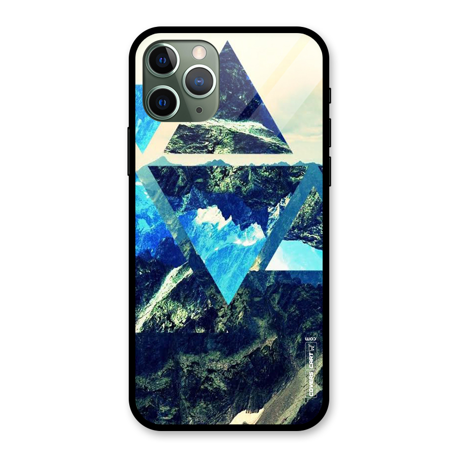 Triangular View Glass Back Case for iPhone 11 Pro