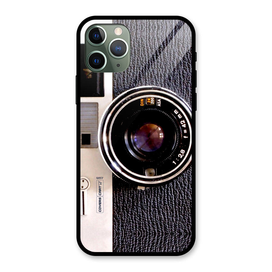 Vintage Camera Glass Back Case for iPhone 11 Pro