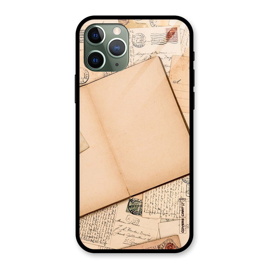 Vintage Journal Glass Back Case for iPhone 11 Pro