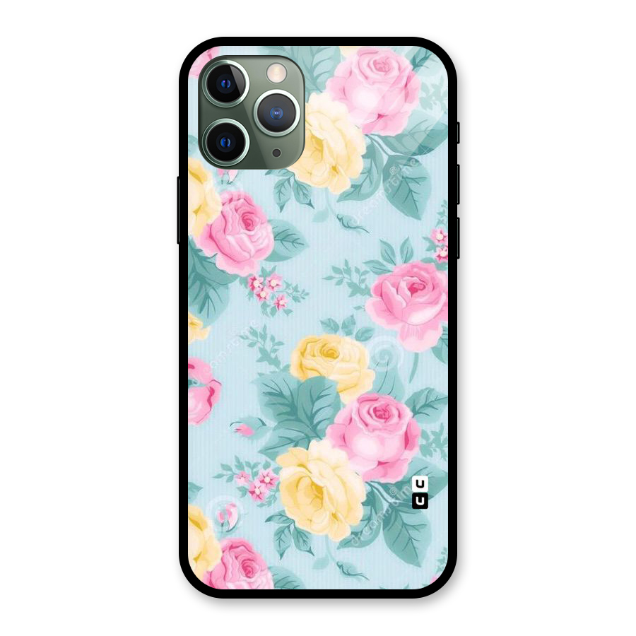 Vintage Pastels Glass Back Case for iPhone 11 Pro