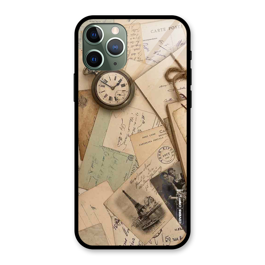 Vintage Postcards Glass Back Case for iPhone 11 Pro