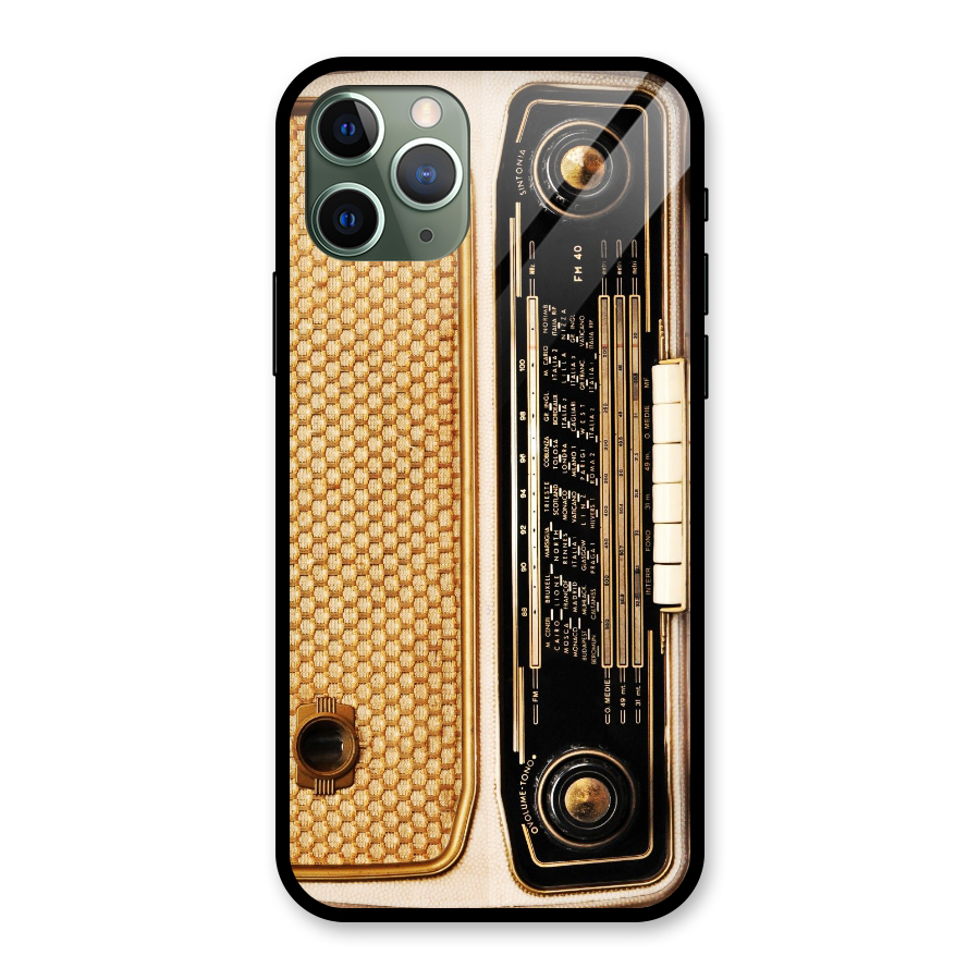 Vintage Radio Glass Back Case for iPhone 11 Pro