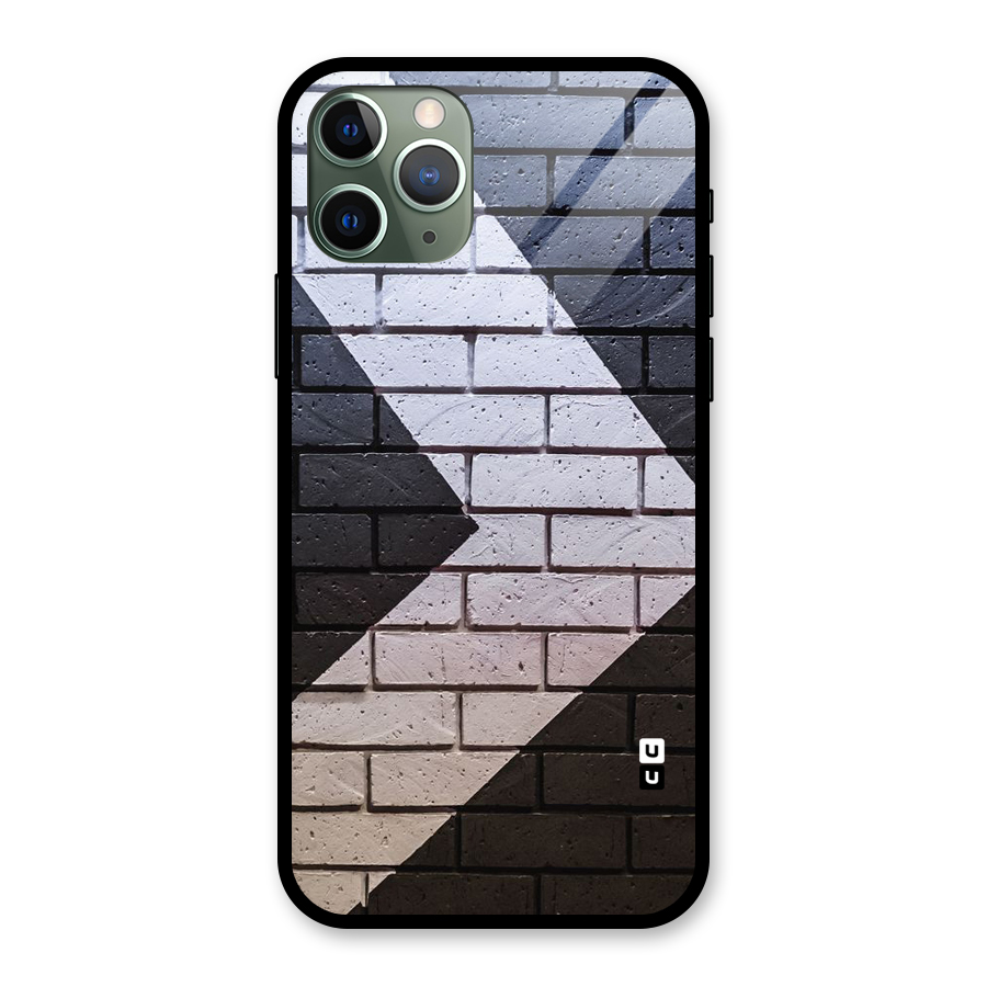 Wall Arrow Design Glass Back Case for iPhone 11 Pro
