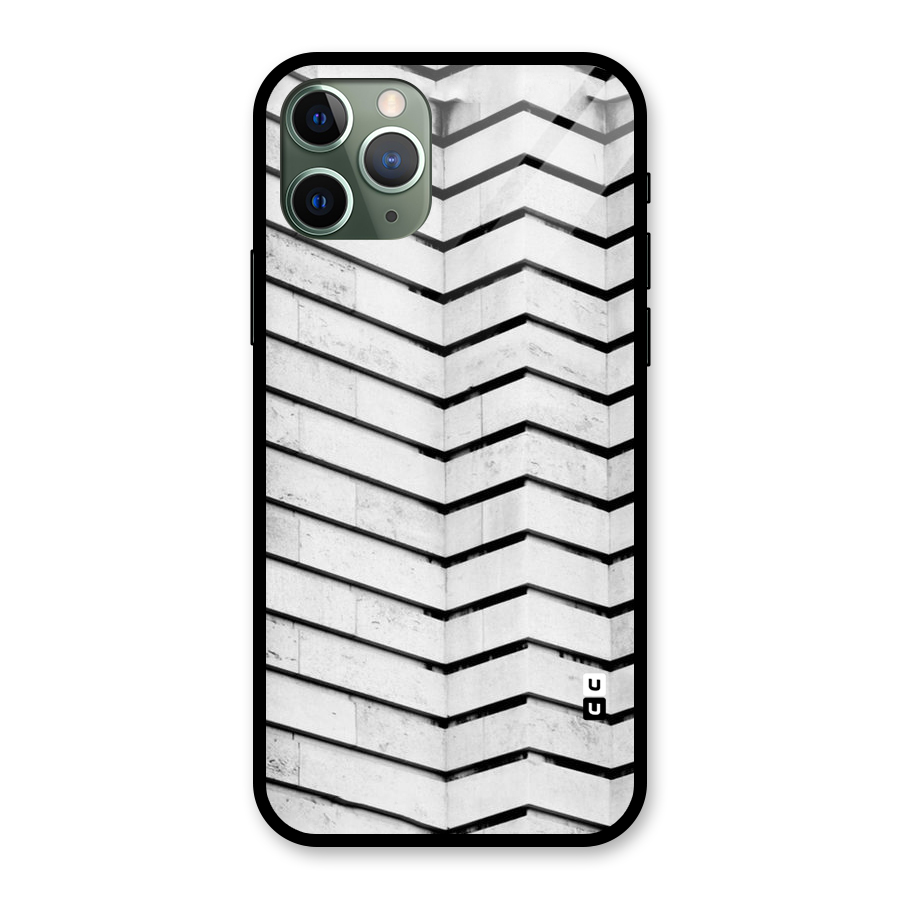 Wall Zig Zag Glass Back Case for iPhone 11 Pro