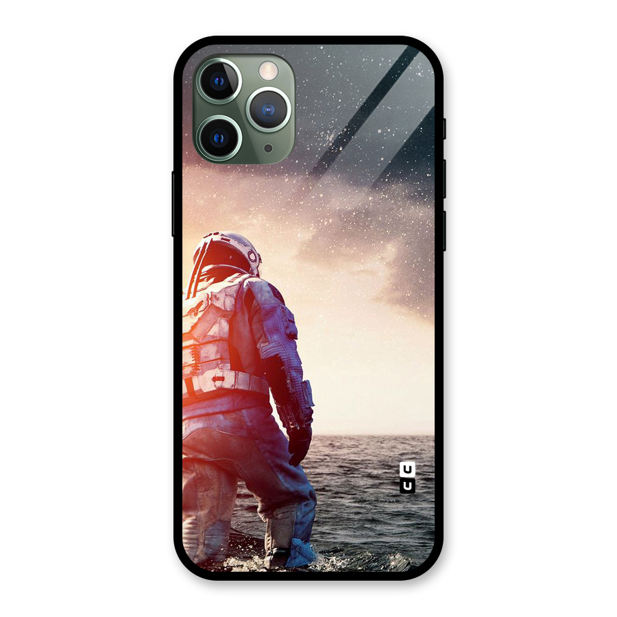 Water Astronaut Glass Back Case for iPhone 11 Pro