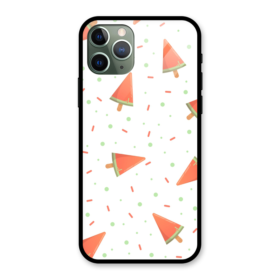 Watermelon Ice Creams Glass Back Case for iPhone 11 Pro