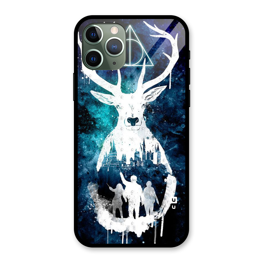 White Deer Glass Back Case for iPhone 11 Pro