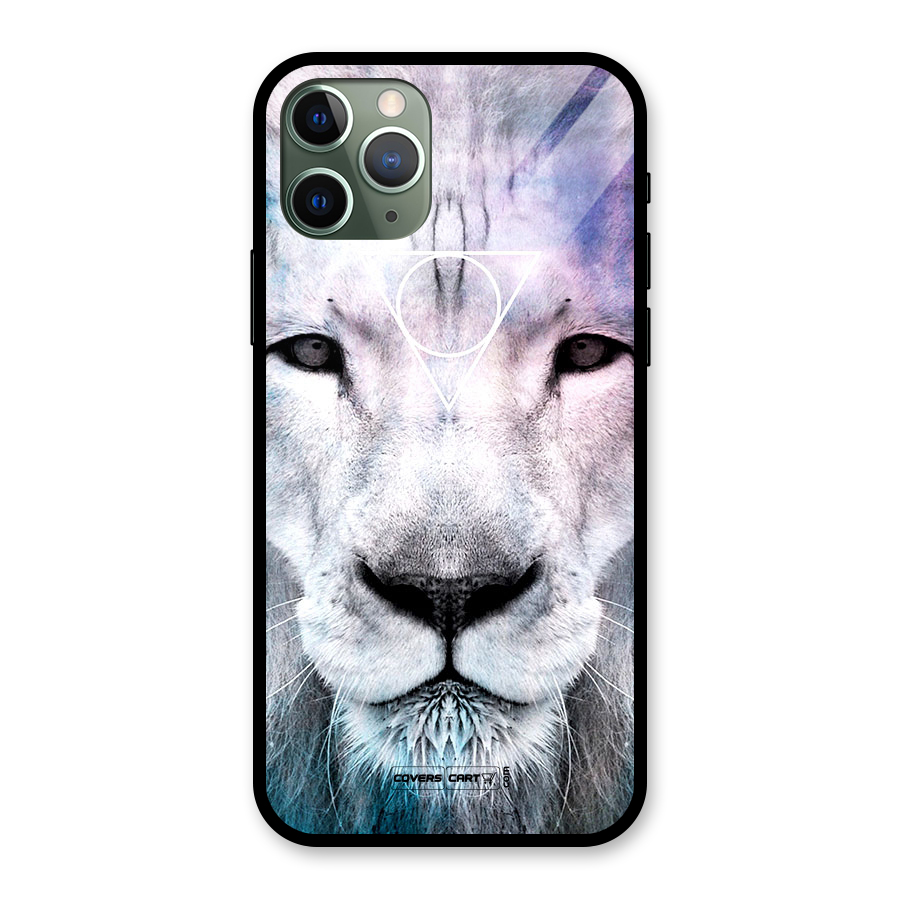 White Lion Glass Back Case for iPhone 11 Pro