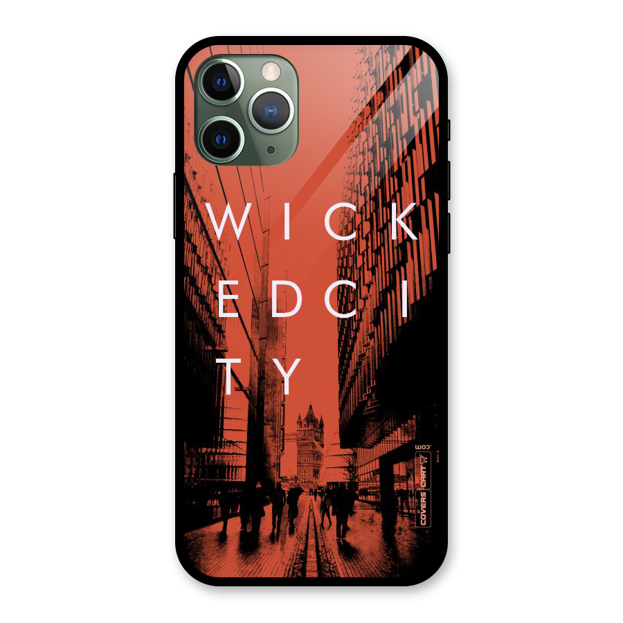 Wicked City Glass Back Case for iPhone 11 Pro