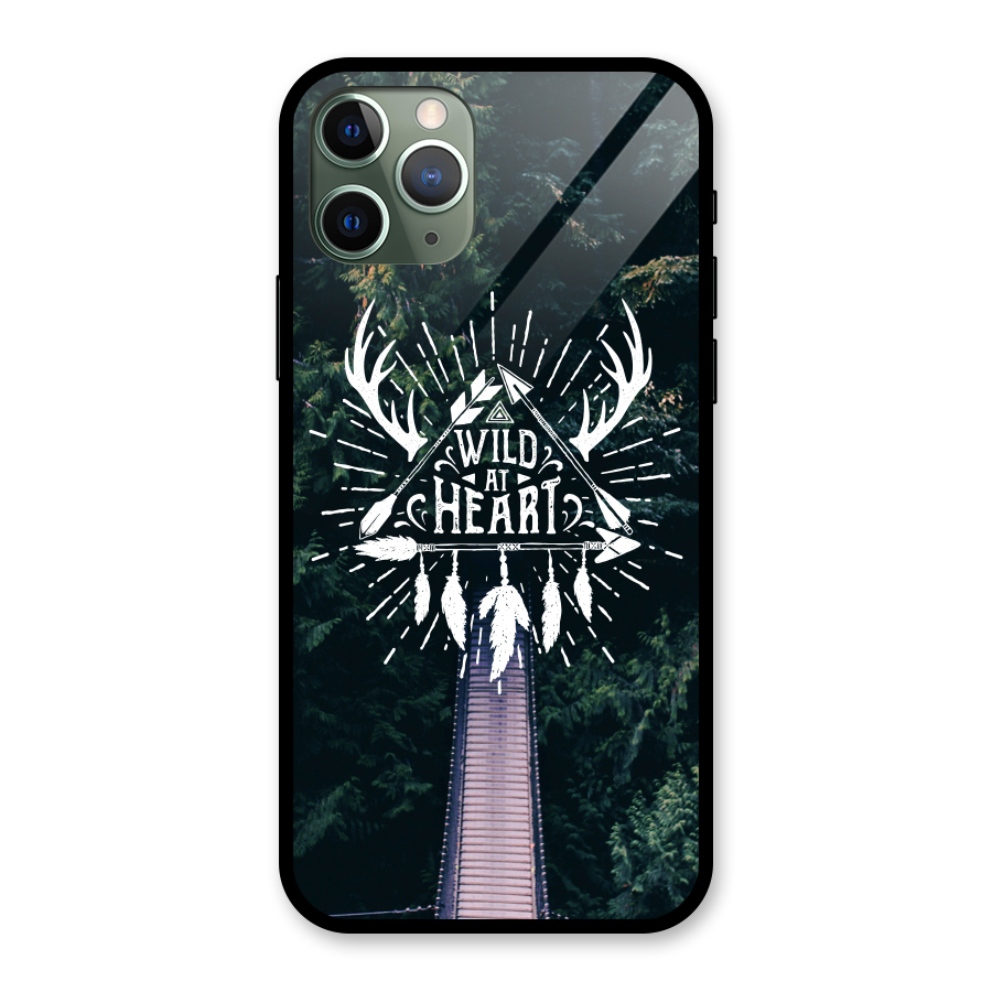 Wild Heart Glass Back Case for iPhone 11 Pro