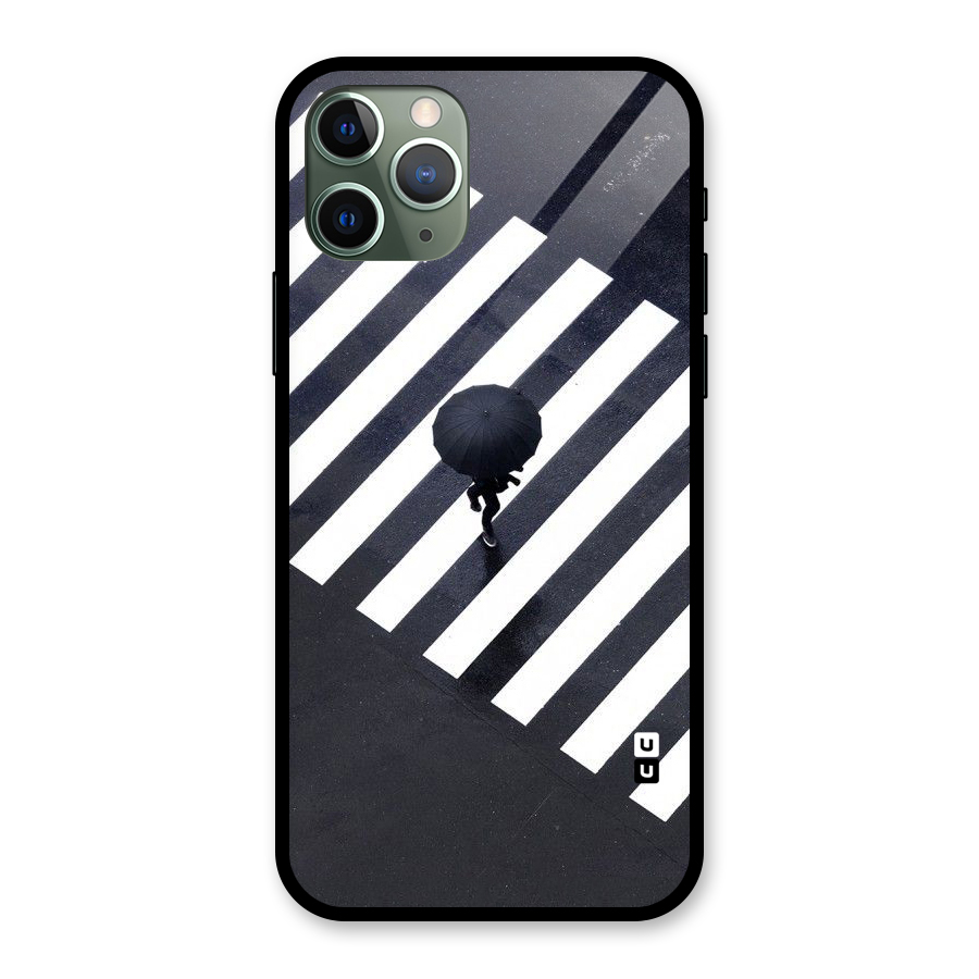 Zebra Walking Glass Back Case for iPhone 11 Pro