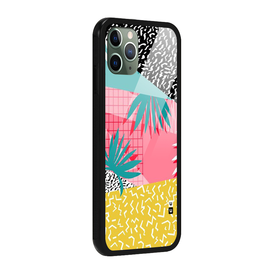 Abstract Grass Hues Glass Back Case for iPhone 11 Pro