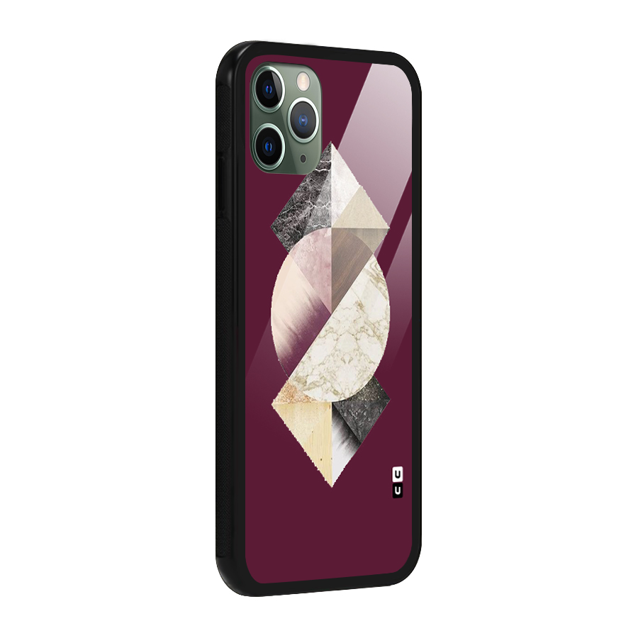 Abstract Marble Pattern Glass Back Case for iPhone 11 Pro