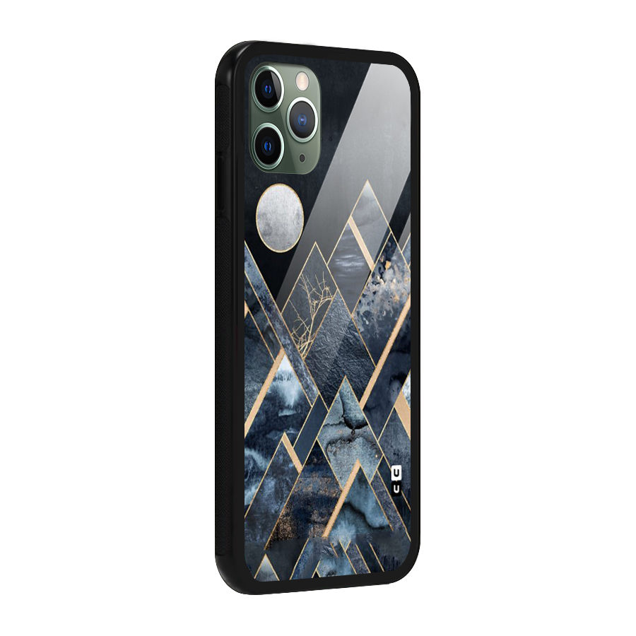 Abstract Scenic Design Glass Back Case for iPhone 11 Pro