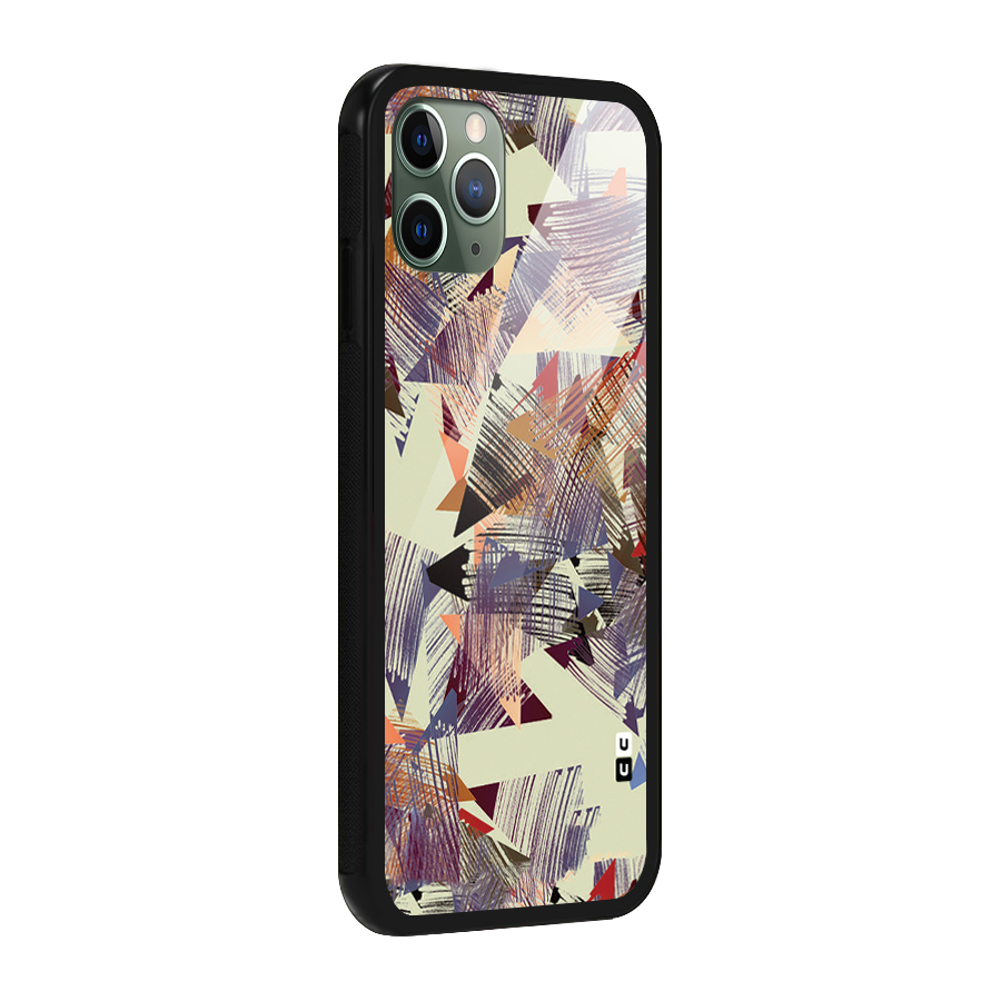 Abstract Sketch Glass Back Case for iPhone 11 Pro