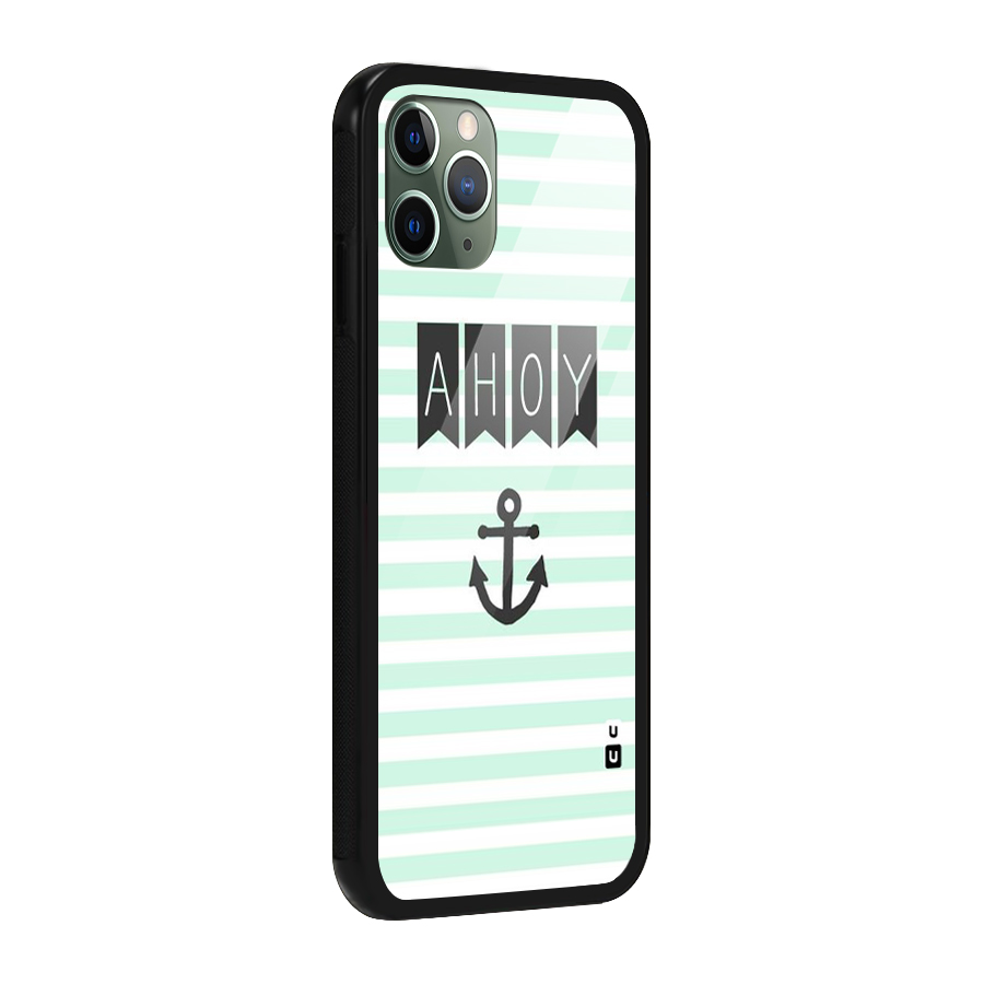 Ahoy Sailor Glass Back Case for iPhone 11 Pro