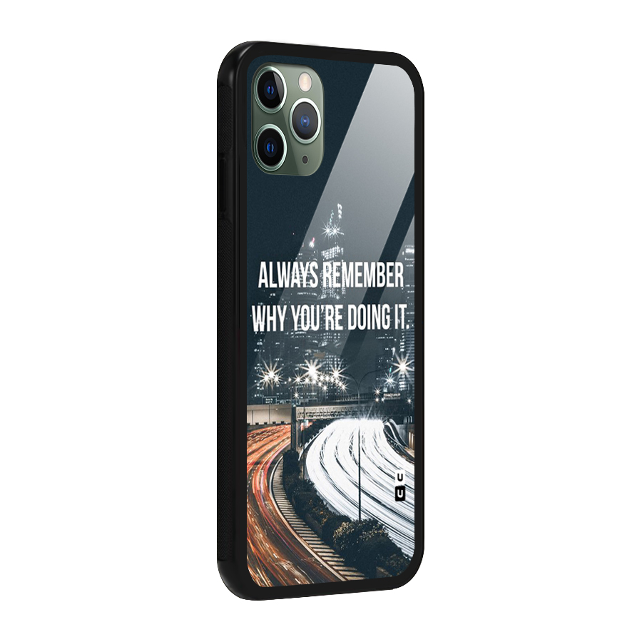 Always Remember Glass Back Case for iPhone 11 Pro