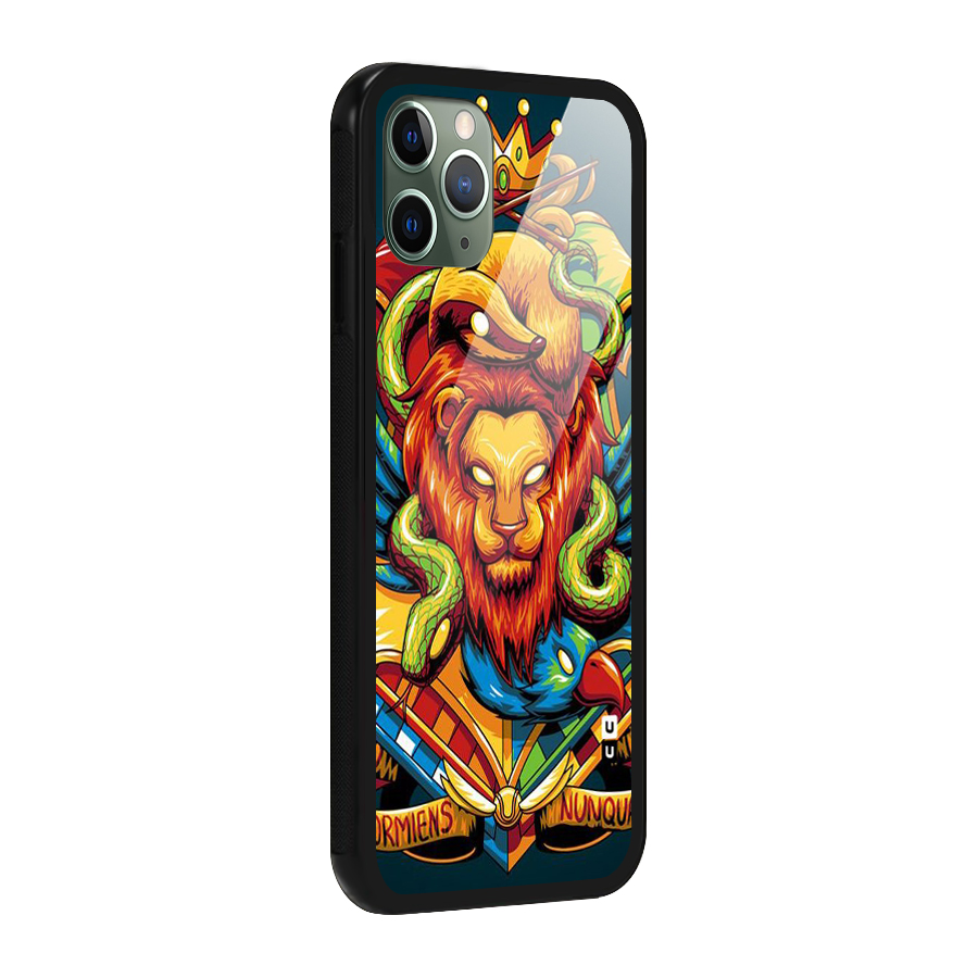 Animal Art Glass Back Case for iPhone 11 Pro