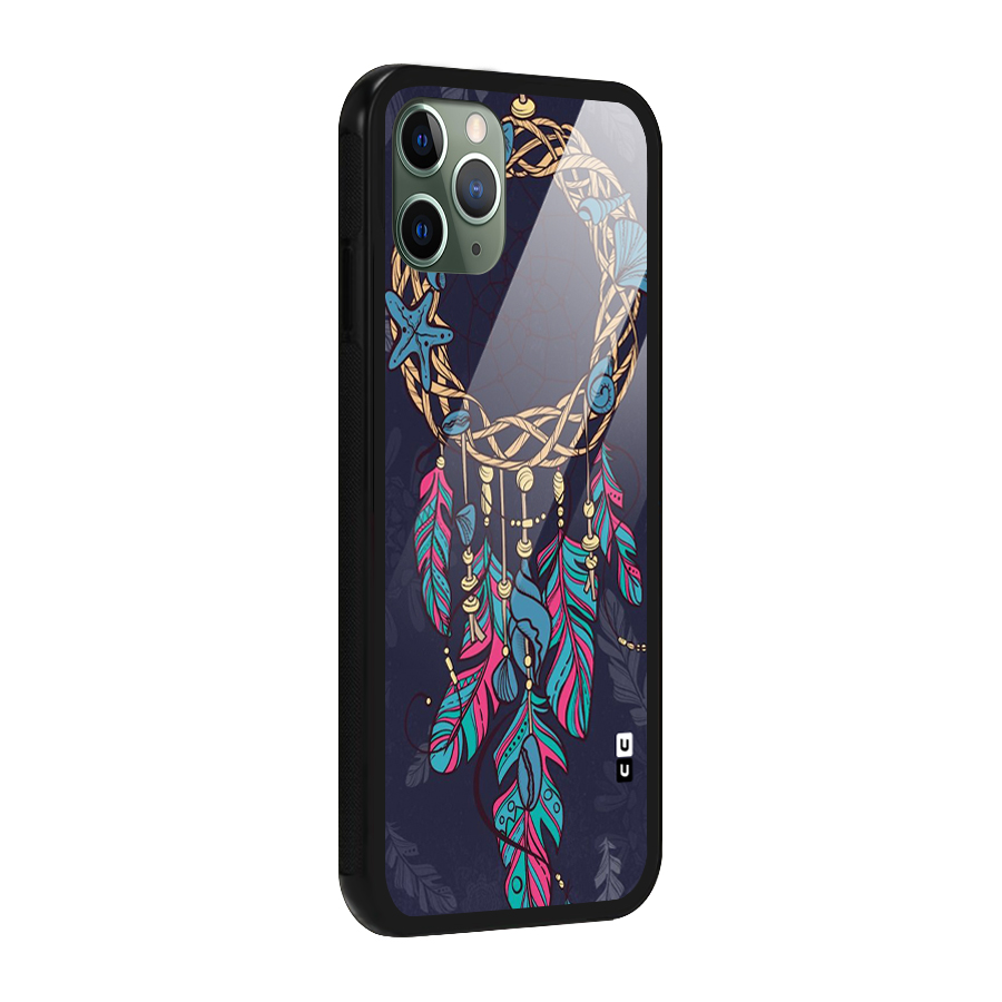 Animated Dream Catcher Glass Back Case for iPhone 11 Pro