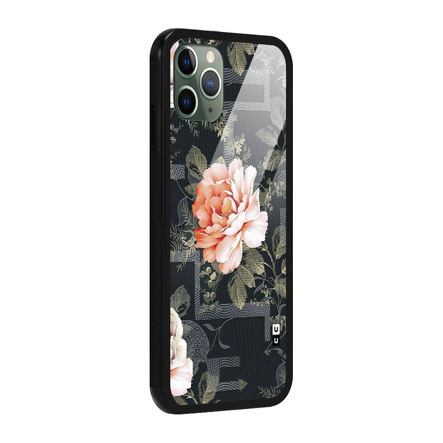 Art And Floral Glass Back Case for iPhone 11 Pro