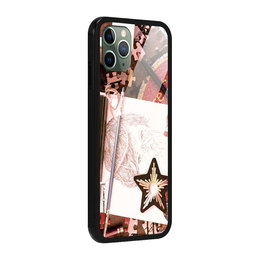 Artistic Messy Glass Back Case for iPhone 11 Pro