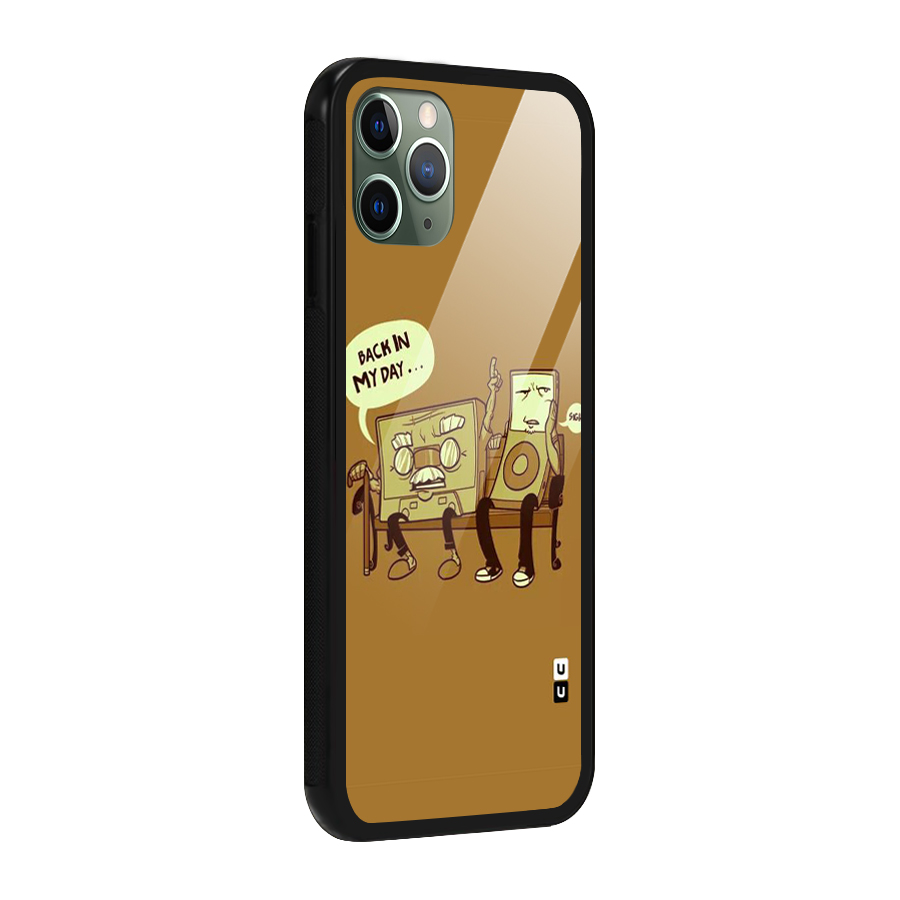Back In Day Casette Glass Back Case for iPhone 11 Pro