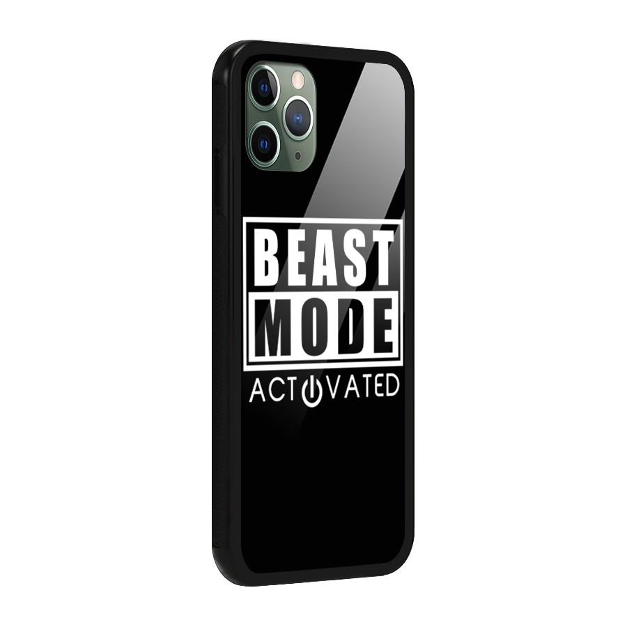 Beast Mode Activated Glass Back Case for iPhone 11 Pro