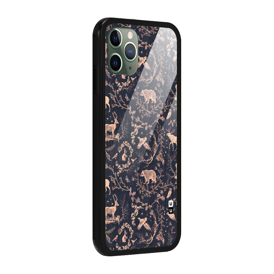 Beautiful Animal Design Glass Back Case for iPhone 11 Pro