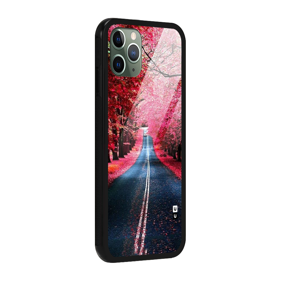 Beautiful Red Trees Glass Back Case for iPhone 11 Pro