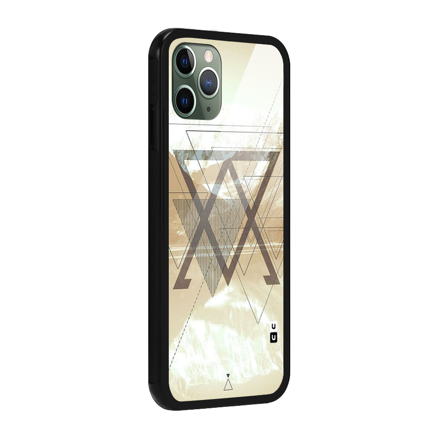 Beige View Glass Back Case for iPhone 11 Pro