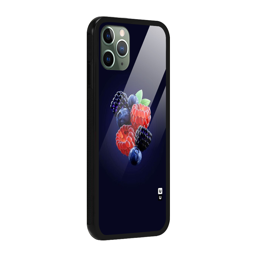 Berry Blast Glass Back Case for iPhone 11 Pro