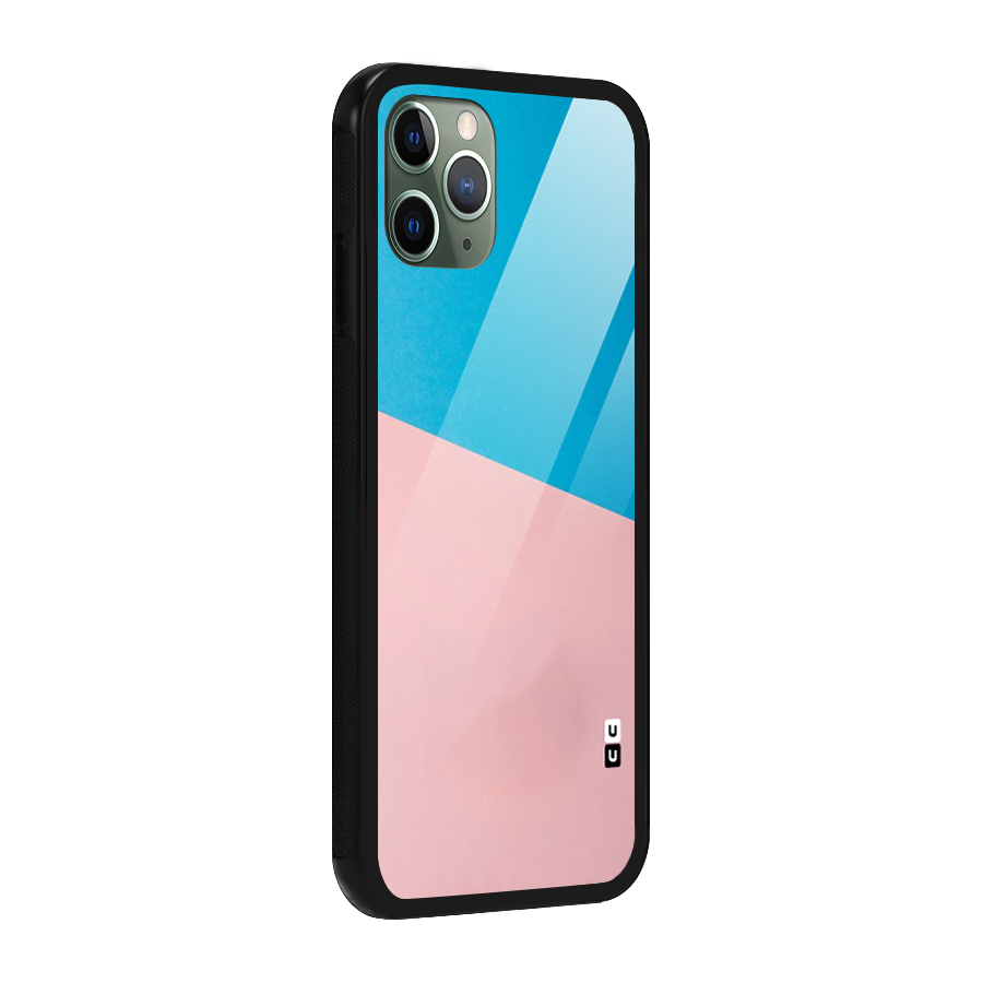 Bicolor Design Glass Back Case for iPhone 11 Pro