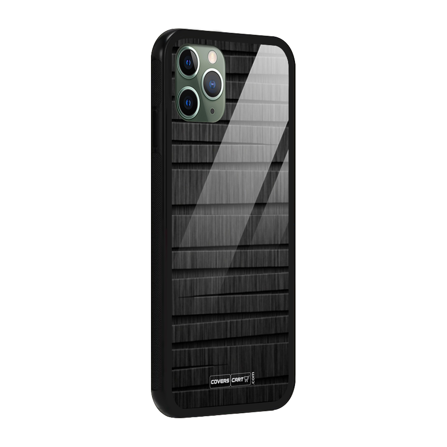 Black Abstract Glass Back Case for iPhone 11 Pro