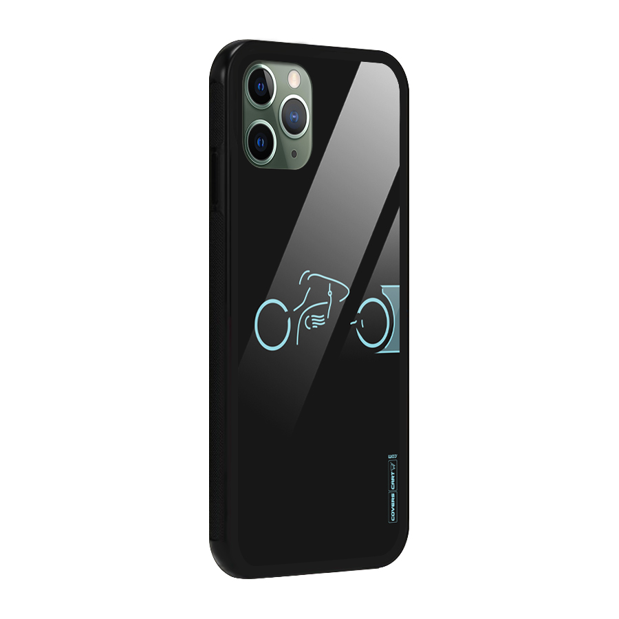 Blue Ride Glass Back Case for iPhone 11 Pro