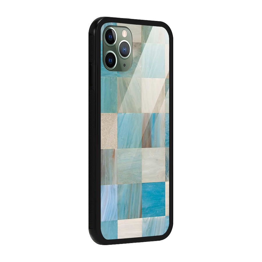 Blue Tiles Glass Back Case for iPhone 11 Pro