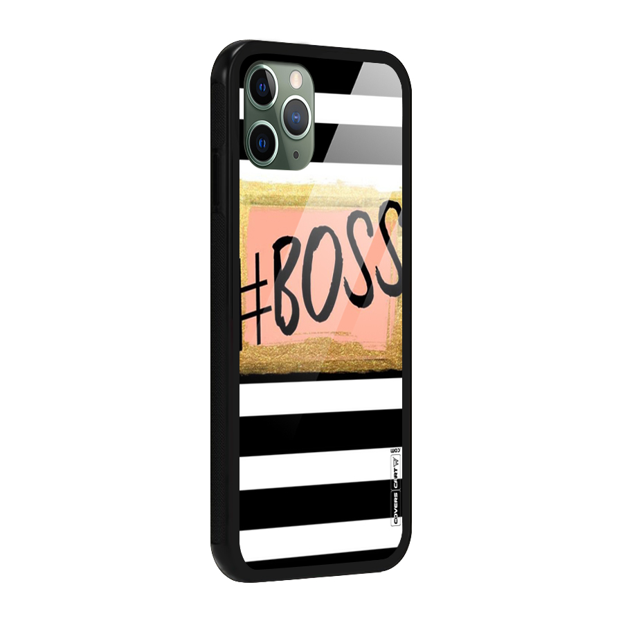Boss Stripes Glass Back Case for iPhone 11 Pro