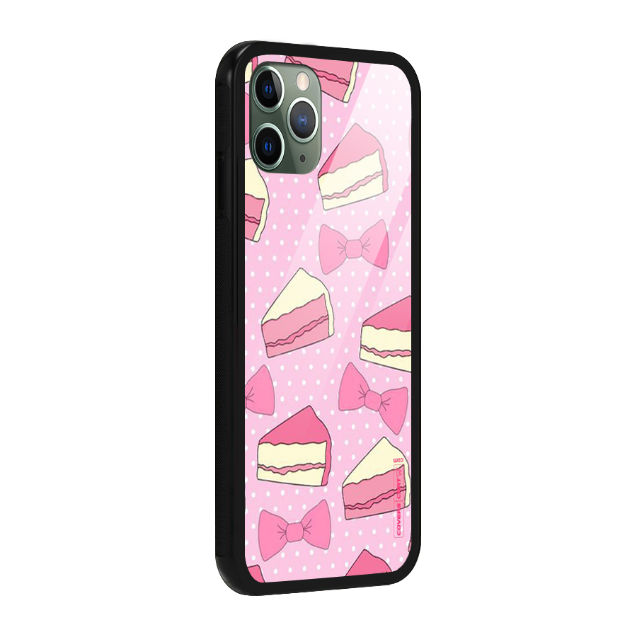 Bow Cake Glass Back Case for iPhone 11 Pro