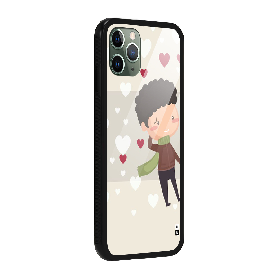 Boy in love Glass Back Case for iPhone 11 Pro
