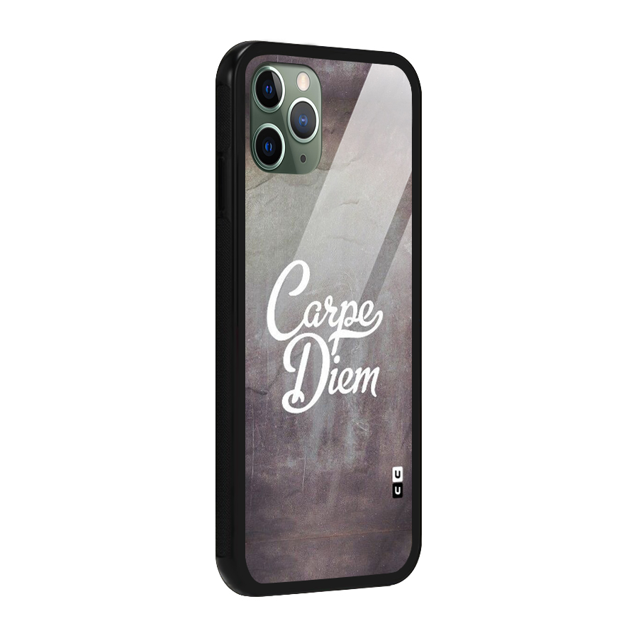 Carpe Diem Rugged Glass Back Case for iPhone 11 Pro