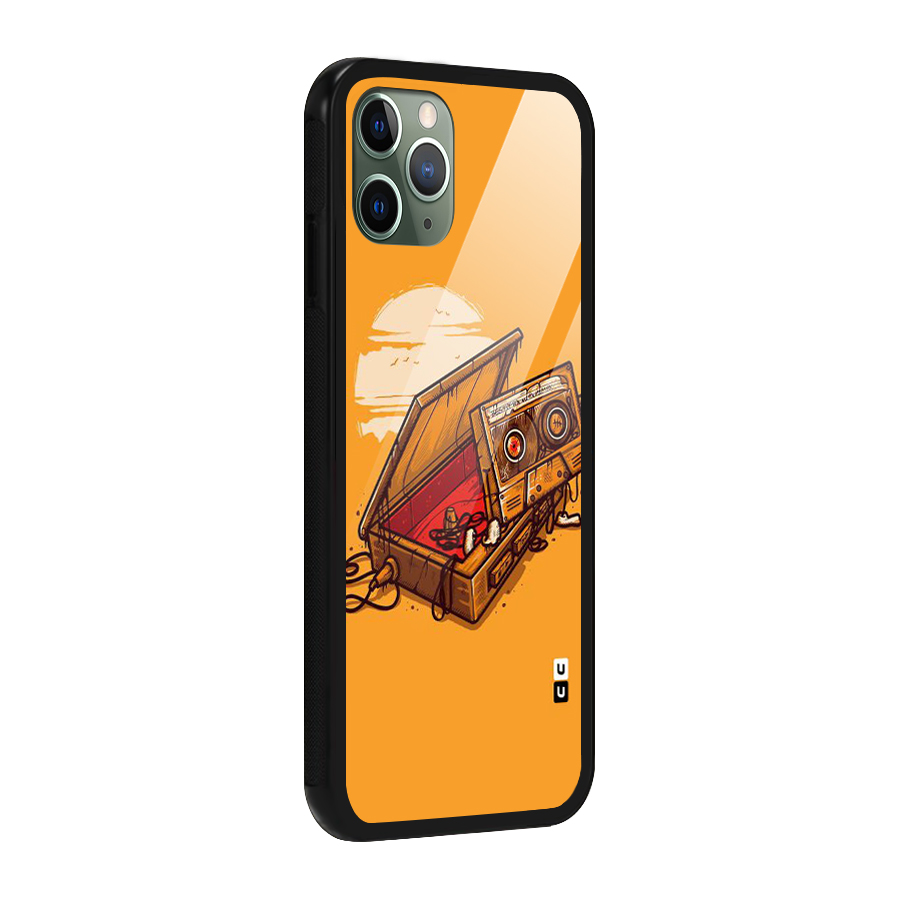 Casette Box Glass Back Case for iPhone 11 Pro