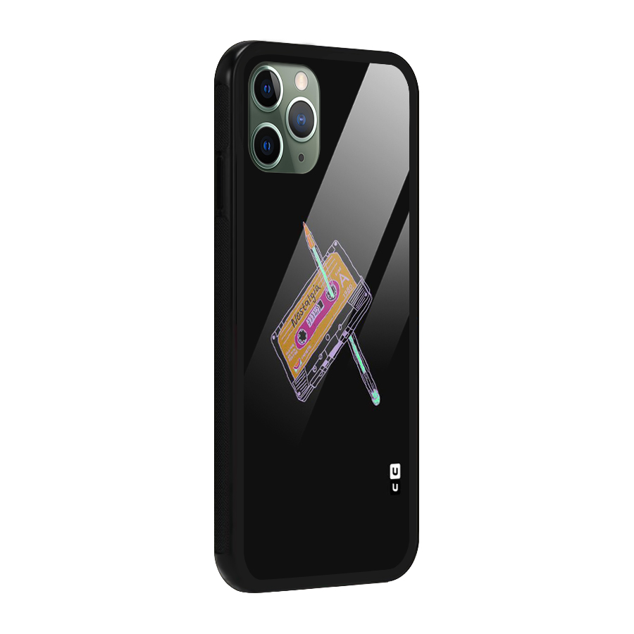 Casette Nostalgia Glass Back Case for iPhone 11 Pro