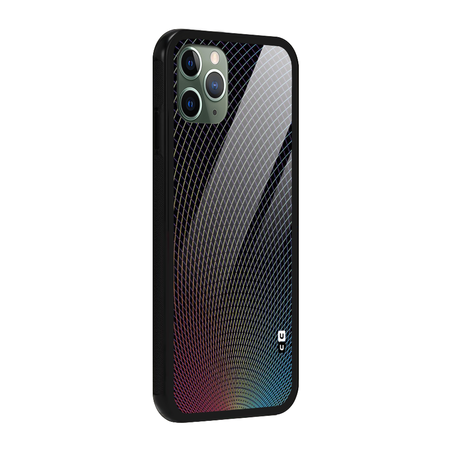 Check Swirls Glass Back Case for iPhone 11 Pro